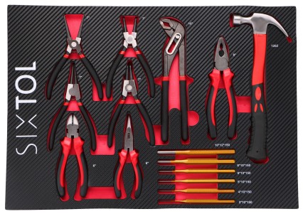Modul s nářadím do dílenského vozíku MECHANIC TOOL TRAY 4, 15ks