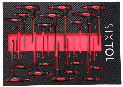 Modul s nářadím do dílenského vozíku MECHANIC TOOL TRAY 5, 18ks