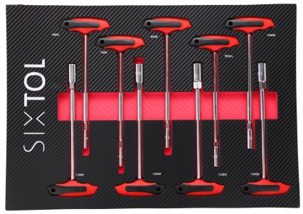 Modul s nářadím do dílenského vozíku MECHANIC TOOL TRAY 9, 9ks