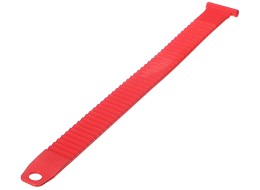 Upínací pásek pro nosič kol na tažné zařízení, délka 27cm, červený - náhradní díl