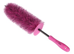 Kartáč na čištění ráfků kol auta CAR DETAILING TIRE BRUSH PINK