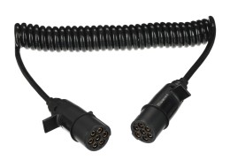 Propojovací spirálový kabel 7pin typ N TRAILER CABLE 11, plastová zástrčka, 24V, 3,5m
