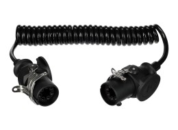Propojovací spirálový EBS kabel 7pin TRAILER CABLE 14, 24V, 3,5m