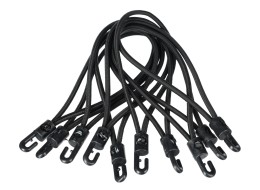 Sada upínacích gum s plastovým hákem CARGO CORD SET 2, 20cm, 10ks