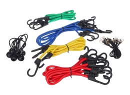 Sada gumových upínacích popruhů/gumicuků CARGO CORD SET 26, 26ks