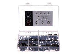 Sada těsnicích kroužků z NBR a oceli MECHANIC RING SET 3, M6–M24, 180 ks