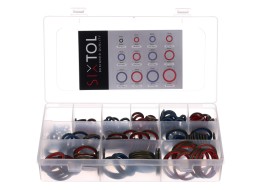Sada hydraulických těsnění s gumovým límcem MECHANIC RING SET 4, 245 ks