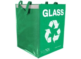 Taška na tříděný odpad SORT EASY GLASS EN, 30x30x40cm, 36l