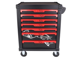 Dílenský vozík na nářadí MECHANIC TROLLEY KEVIN, 7 šuplíků