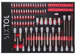 Modul s nářadím do dílenského vozíku MECHANIC TOOL TRAY 2, 102ks