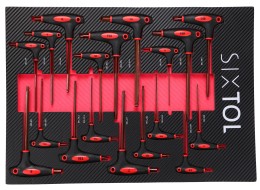 Modul s nářadím do dílenského vozíku MECHANIC TOOL TRAY 5, 18ks
