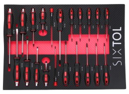 Modul s nářadím do dílenského vozíku MECHANIC TOOL TRAY 8, 21ks