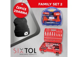 SET 2 Gola sada CRV 108 profi + Dětské nářadí KIDS 12 + Čepice s čelovkou B-HAT, černá