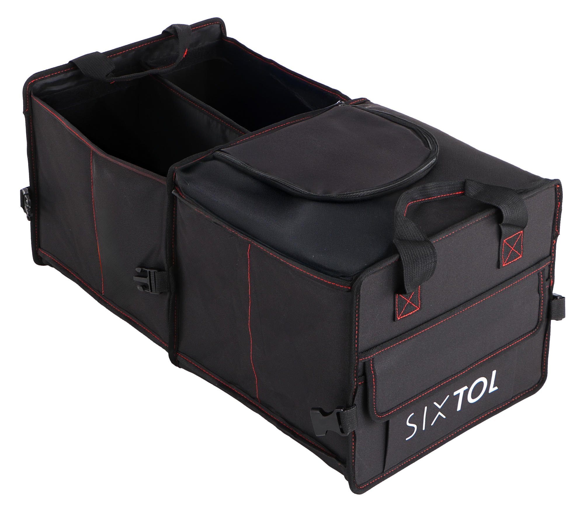 Fotografie produktu: Sixtol Organizér do kufru auta CAR COMPACT 5L THERMO, 5 přihrádek, velká termotaška, skládací