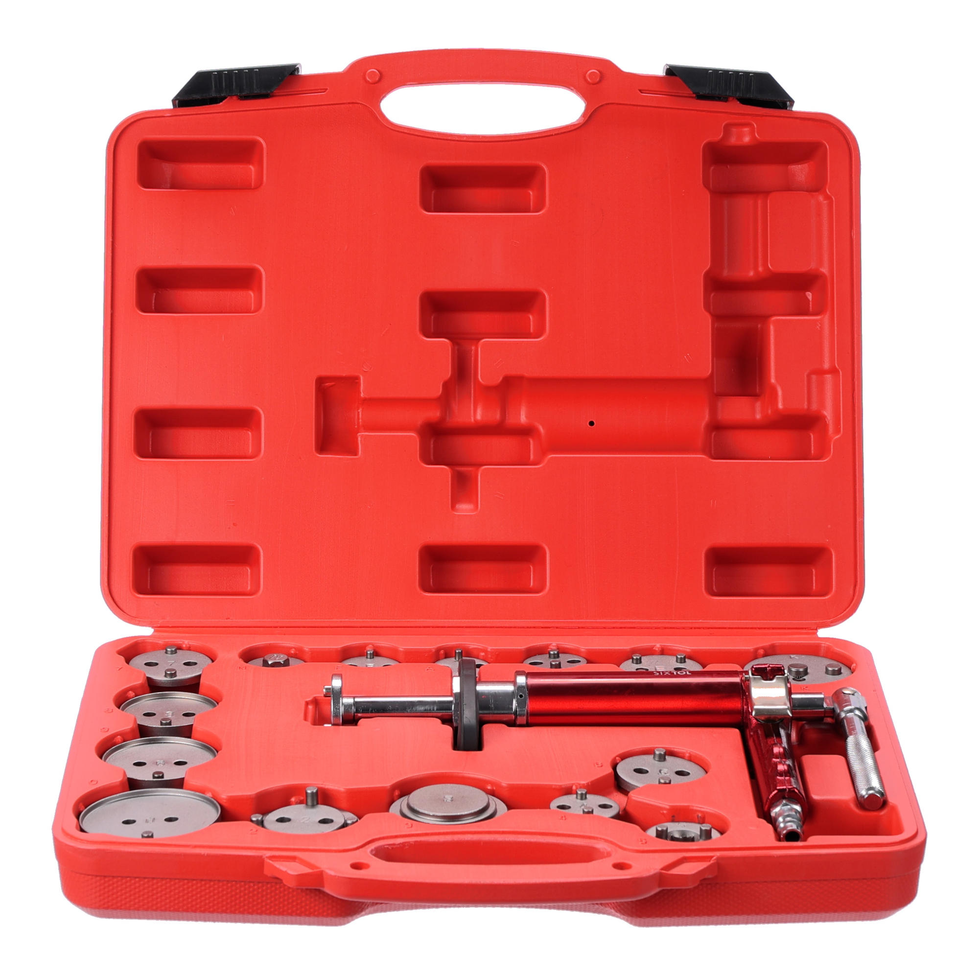 Fotografie produktu: Sixtol Pneumatický stlačovák brzdových pístů MECHANIC BRAKE SET PNEU 16, sada 16ks