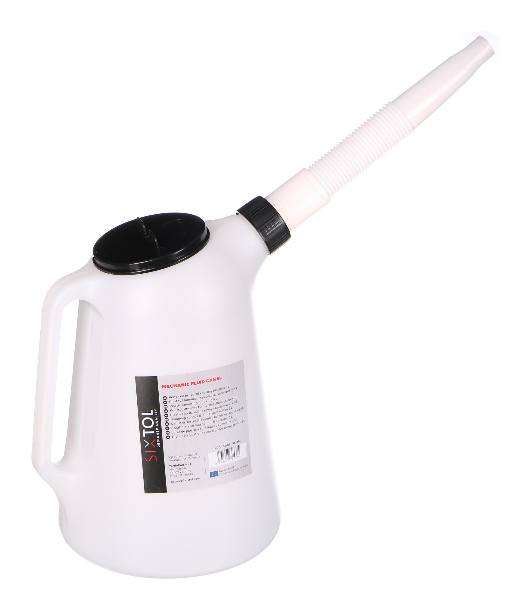Fotografie produktu: Sixtol Konev na provozní kapaliny plastová MECHANIC FLUID CAN 5L