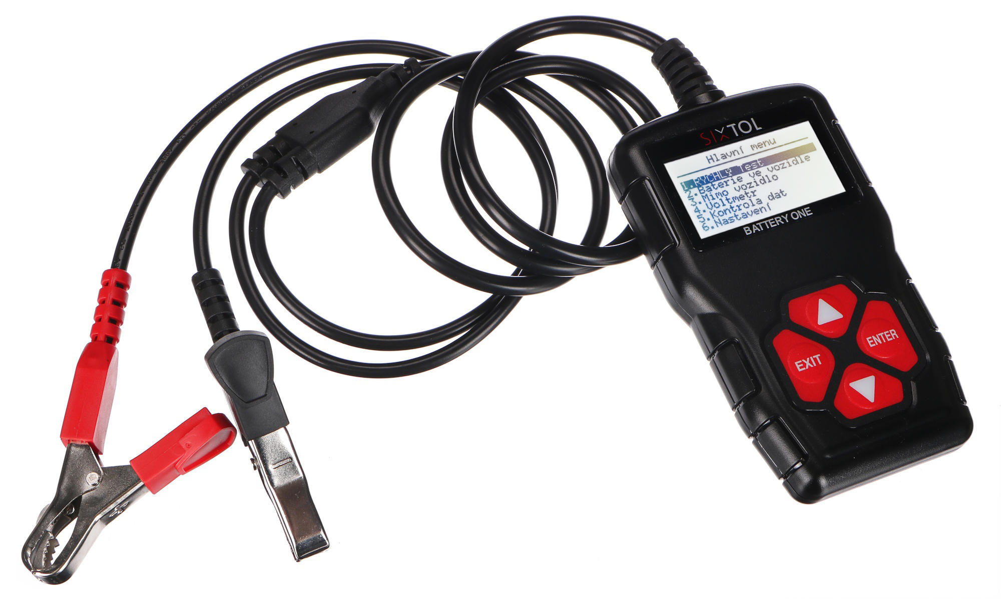 Fotografie produktu: Sixtol Digitální tester autobaterie BATTERY ONE v CZ/SK/EN/PL/ES