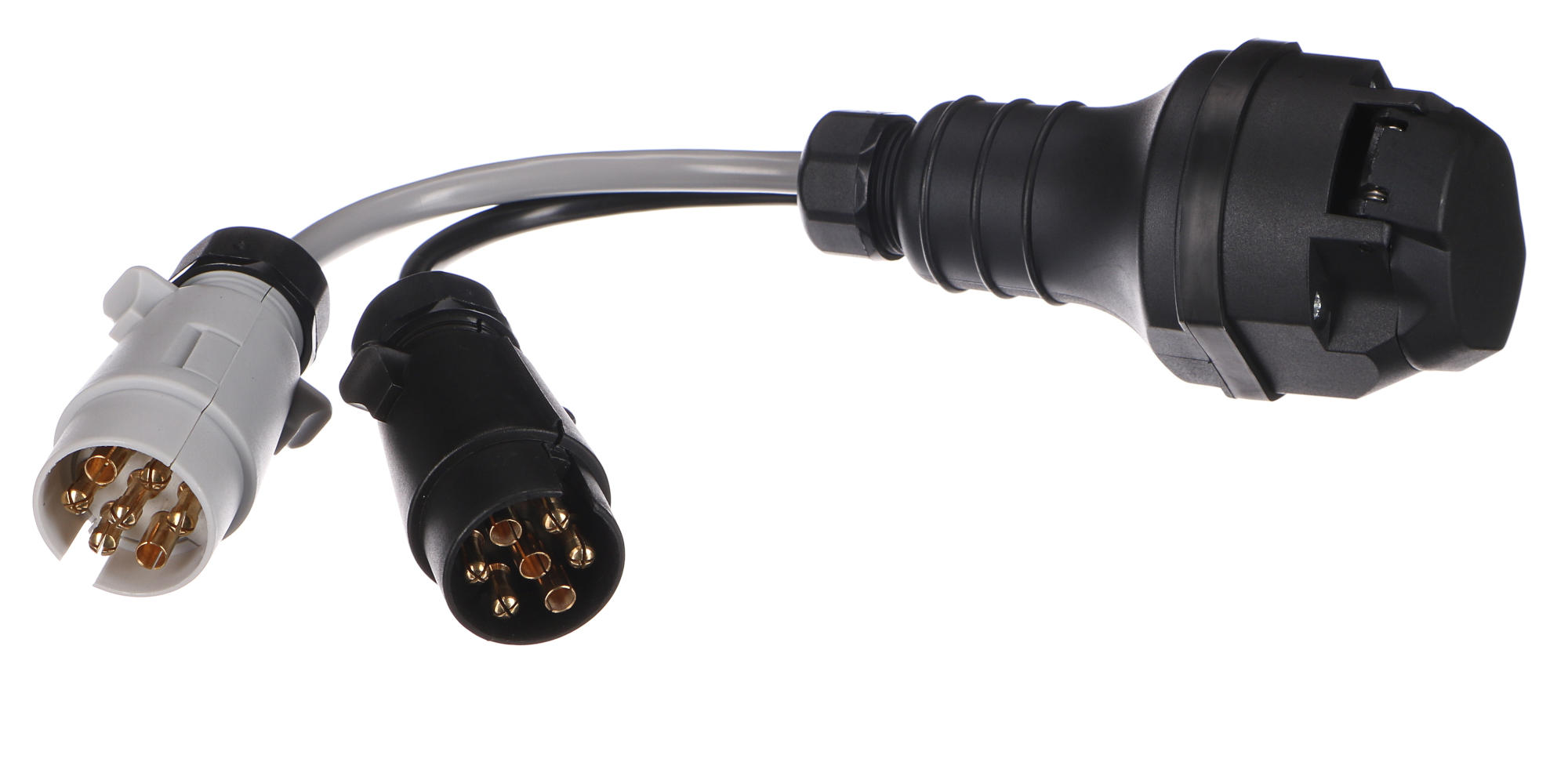Fotografie produktu: Sixtol Kabelová redukce zásuvky tažného zařízení TRAILER CABLE 5, ze 13pin na 7pin N+S, 35cm