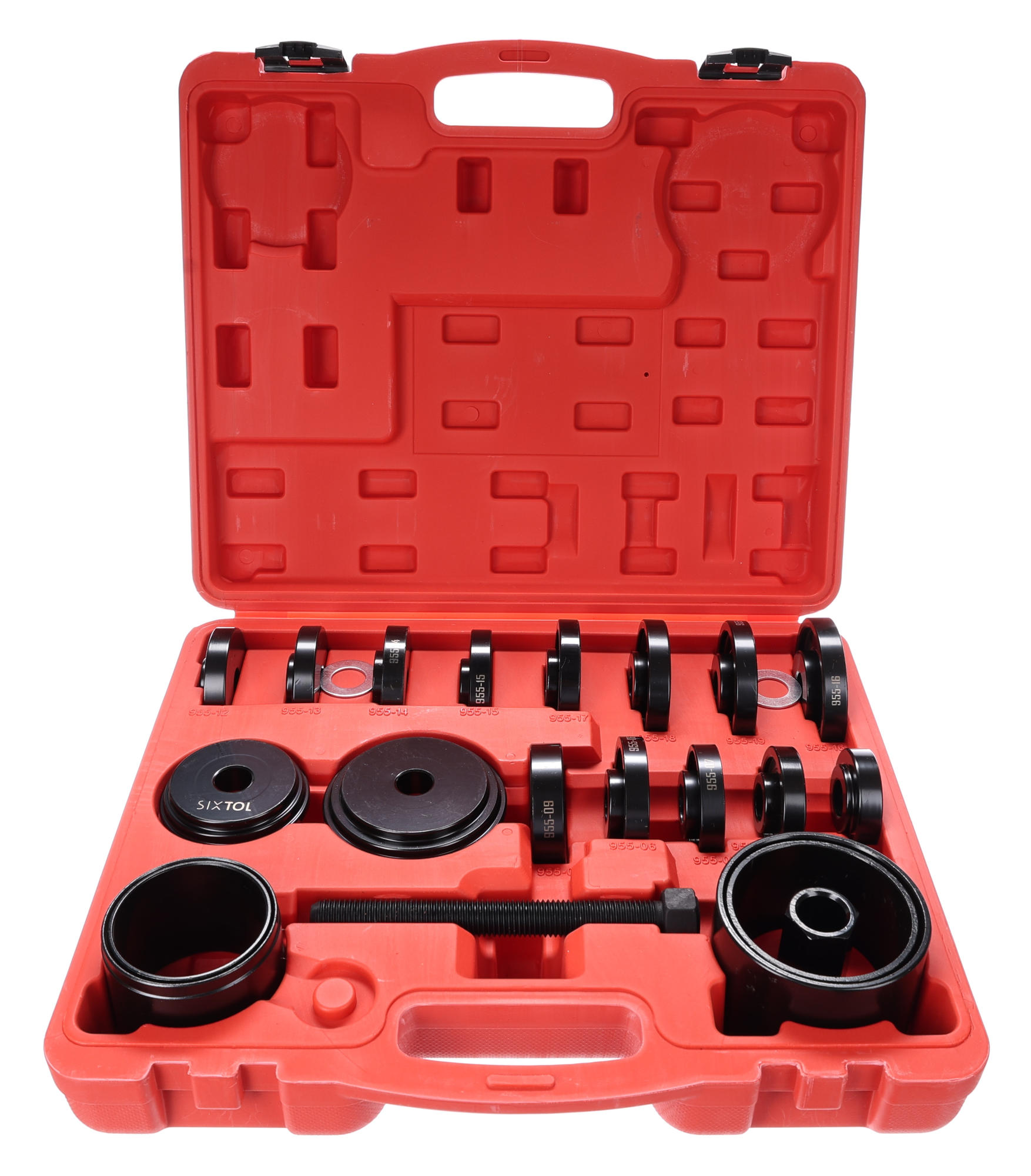 Fotografie produktu: Sixtol Sada na montáž a demontáž ložisek přední nápravy MECHANIC BEARING PULLER 3, 23 ks