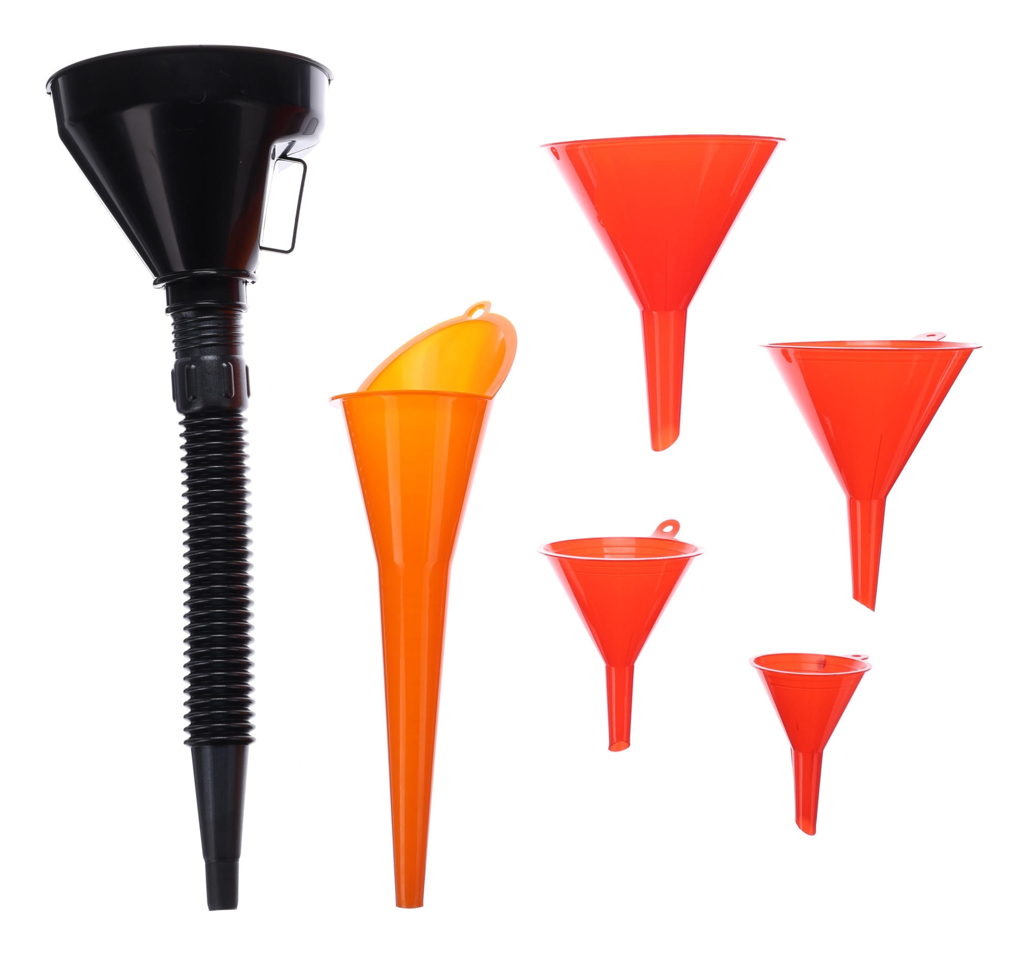 Fotografie produktu: Sixtol Sada trychtýřů na dolévání kapalin MECHANIC FUNNEL SET 2, 6 ks