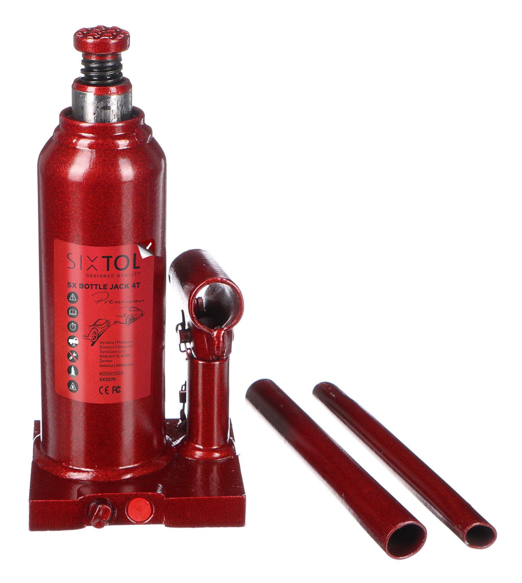 Fotografie produktu: Sixtol Hydraulický zvedák panenka SX BOTTLE JACK PREMIUM 4T